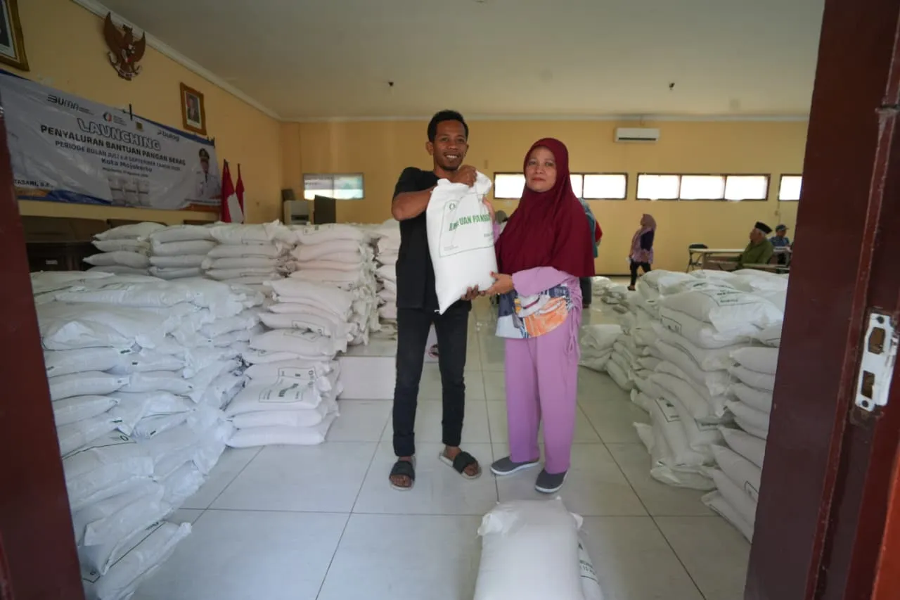 Bantuan Beras Tahap IV Disalurkan, 14 Ribu Lebih KPM di Kota Mojokerto Jadi Sasaran