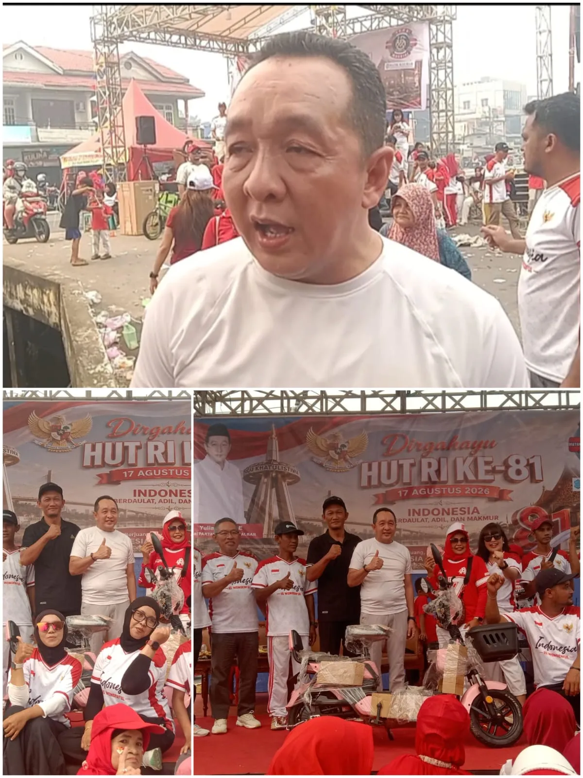Warga Sungai Raya Dalam Bersama Partai Gerindra Ikuti Jalan Santai.