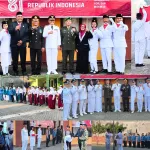 Semangat Kebersamaan dalam Upacara HUT RI ke 81 di wilayah Kecamatan Trowulan.