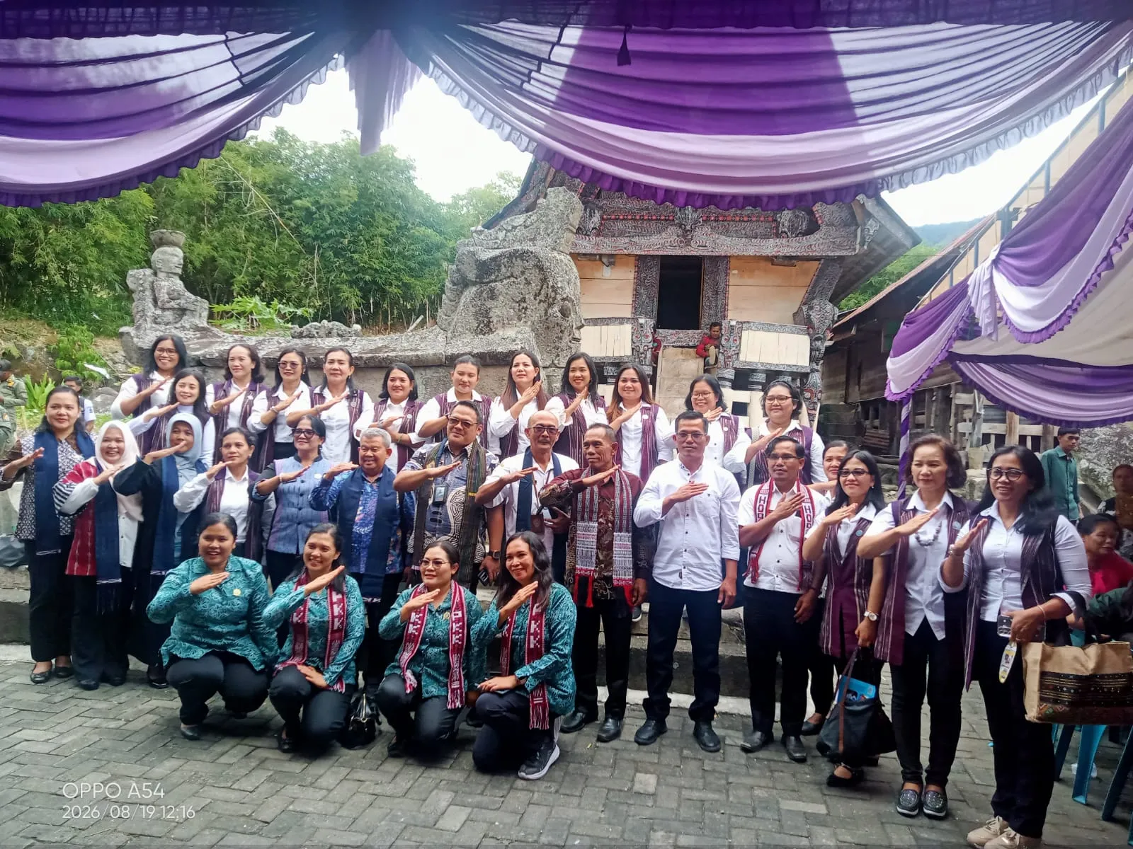 Pemdes Hariara Pohan Kecamatan Harian Menyambut Kedatangan Tim Penggerak PKK Provinsi Sumatera Utara Dalam Rangka Lomba Desa Binaan