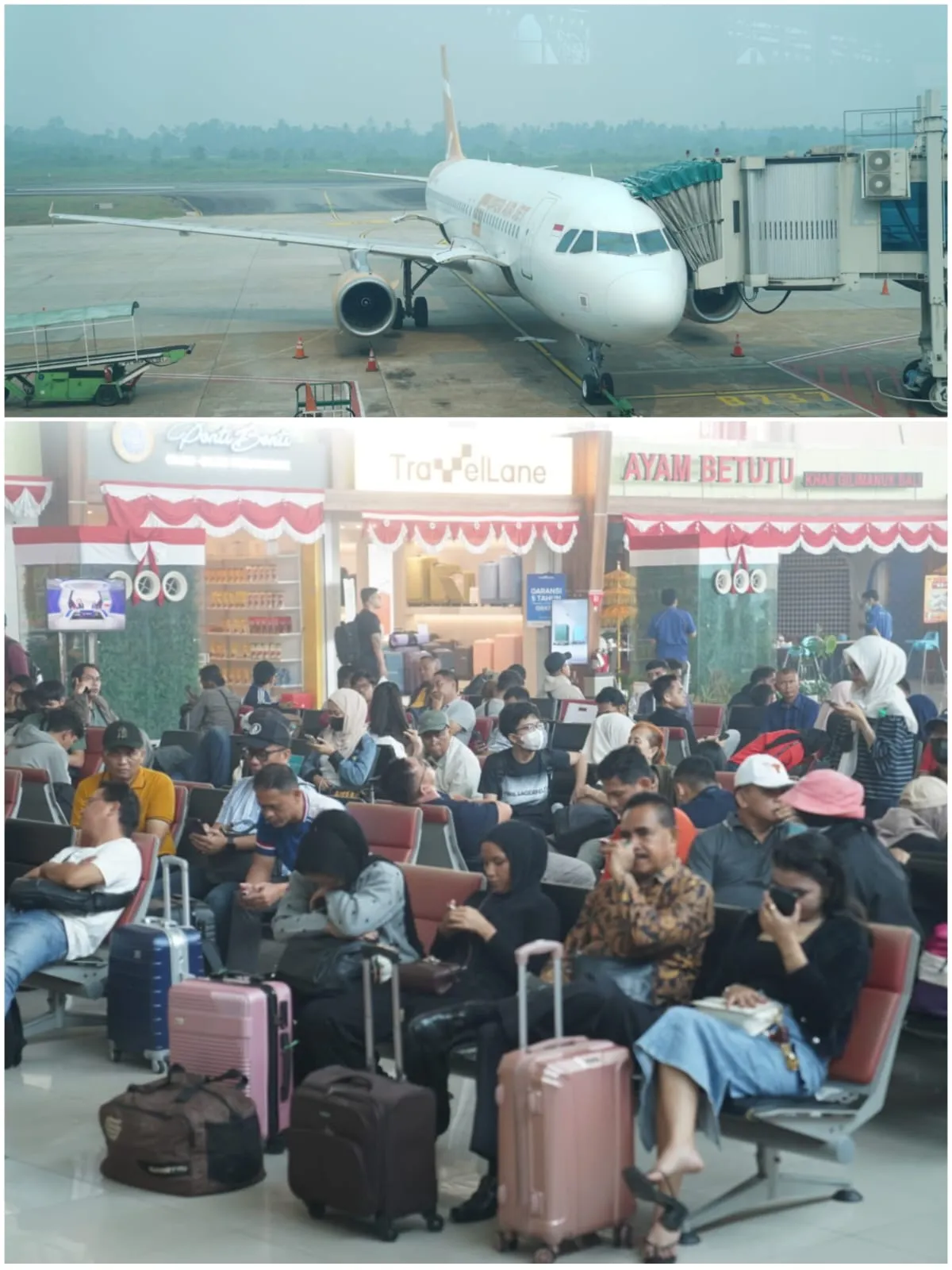 Akibat Kabut Asap, Sejumlah Penerbangan di Bandara Internasional Supadio Alami Keterlambatan