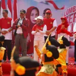 Merah Putih dan Majapahit Bersatu dalam Semarak Gerak Jalan Kota Mojokerto
