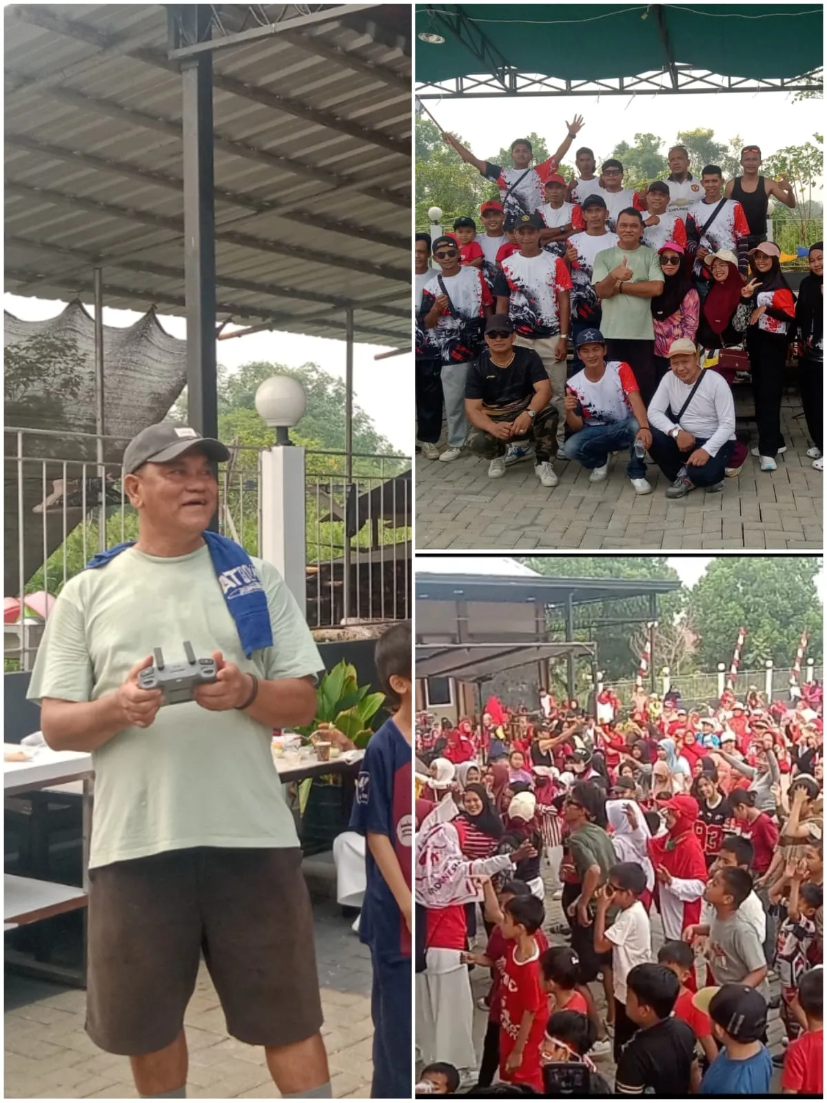 Meriahkan HUT RI Ke-81 Warga Parit Tanggok Melakukan Gerak Jalan Santai