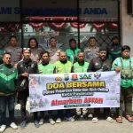 Kapolres Pasuruan Kota Doa Bersama Komunitas Ojol untuk Almarhum Affan