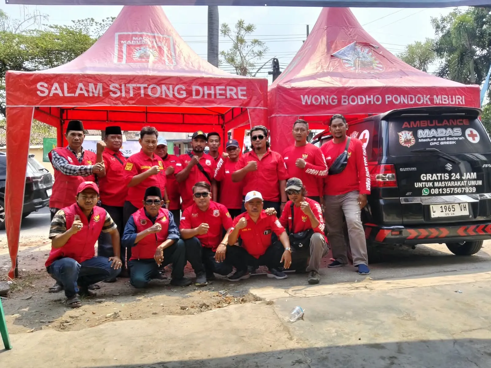 MADAS Sedarah Gresik Siapkan Pos Pelayanan dan Ambulans Gratis 24 Jam