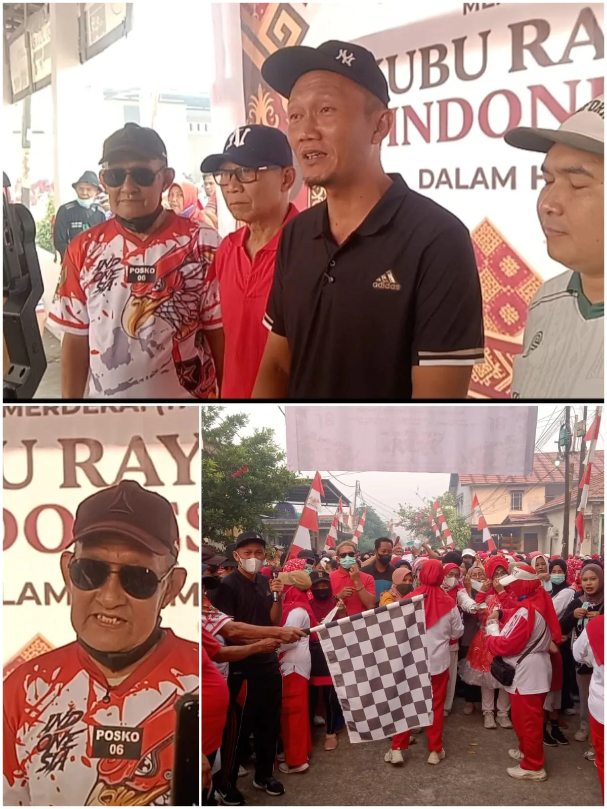 Desakan Warga Komplek Korpri Sungai Raya Dalam Ditengah Kabut Asap Mengikuti Jalan Sehat