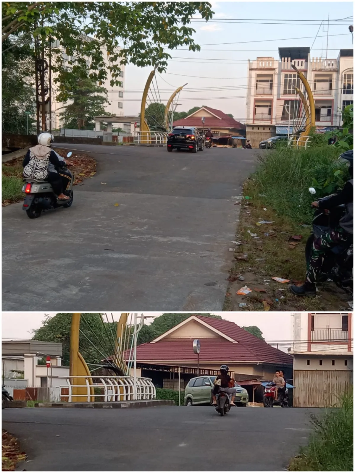 Dipersimpangan Empat Jalan Sepakat II Sungai Raya Dalam Rawan Kecelakaan