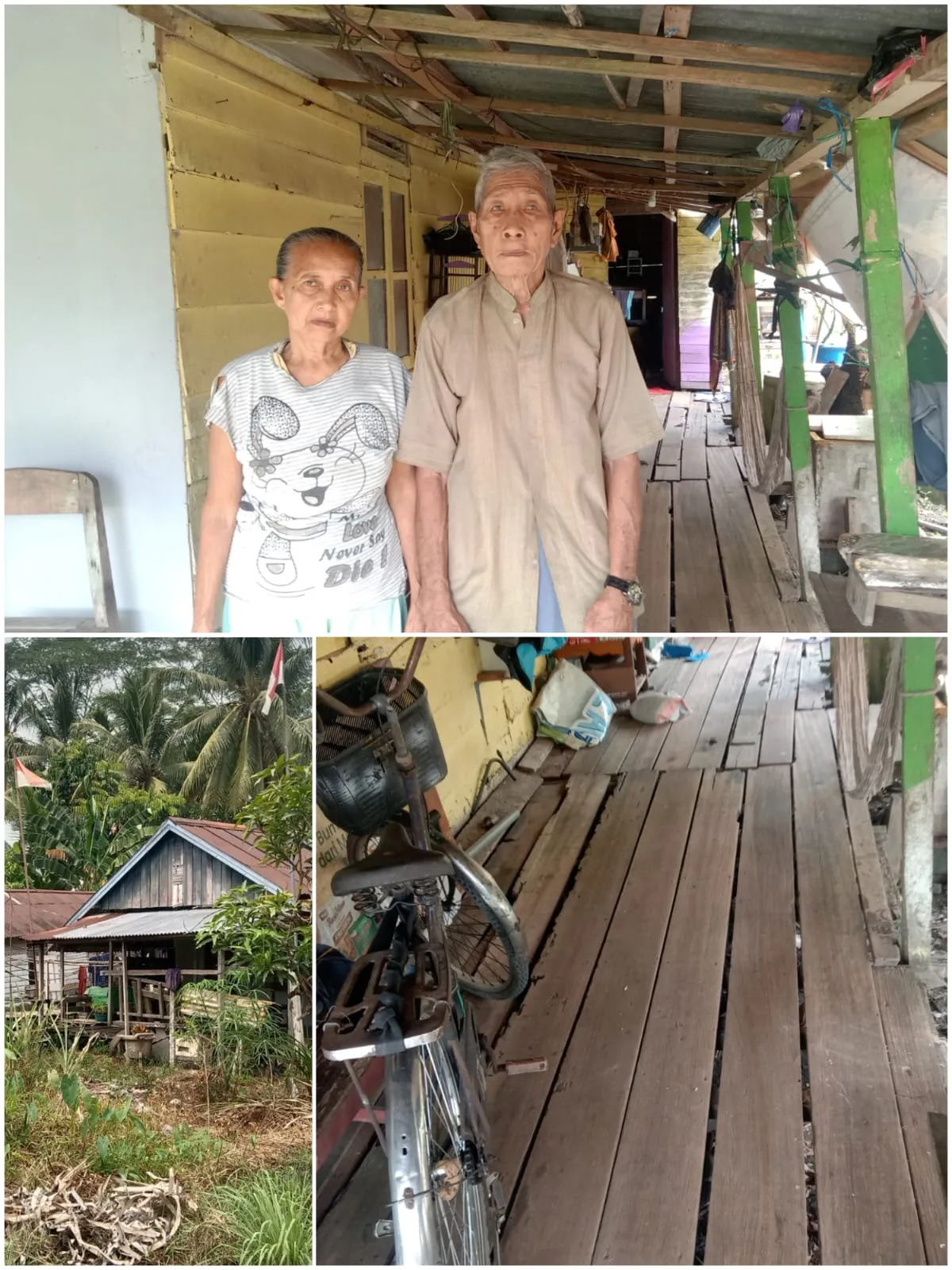 Ibu Timang Warga Desa Kuala Dua Berharap Mendapatkan Program Bantuan Bedah Rumah