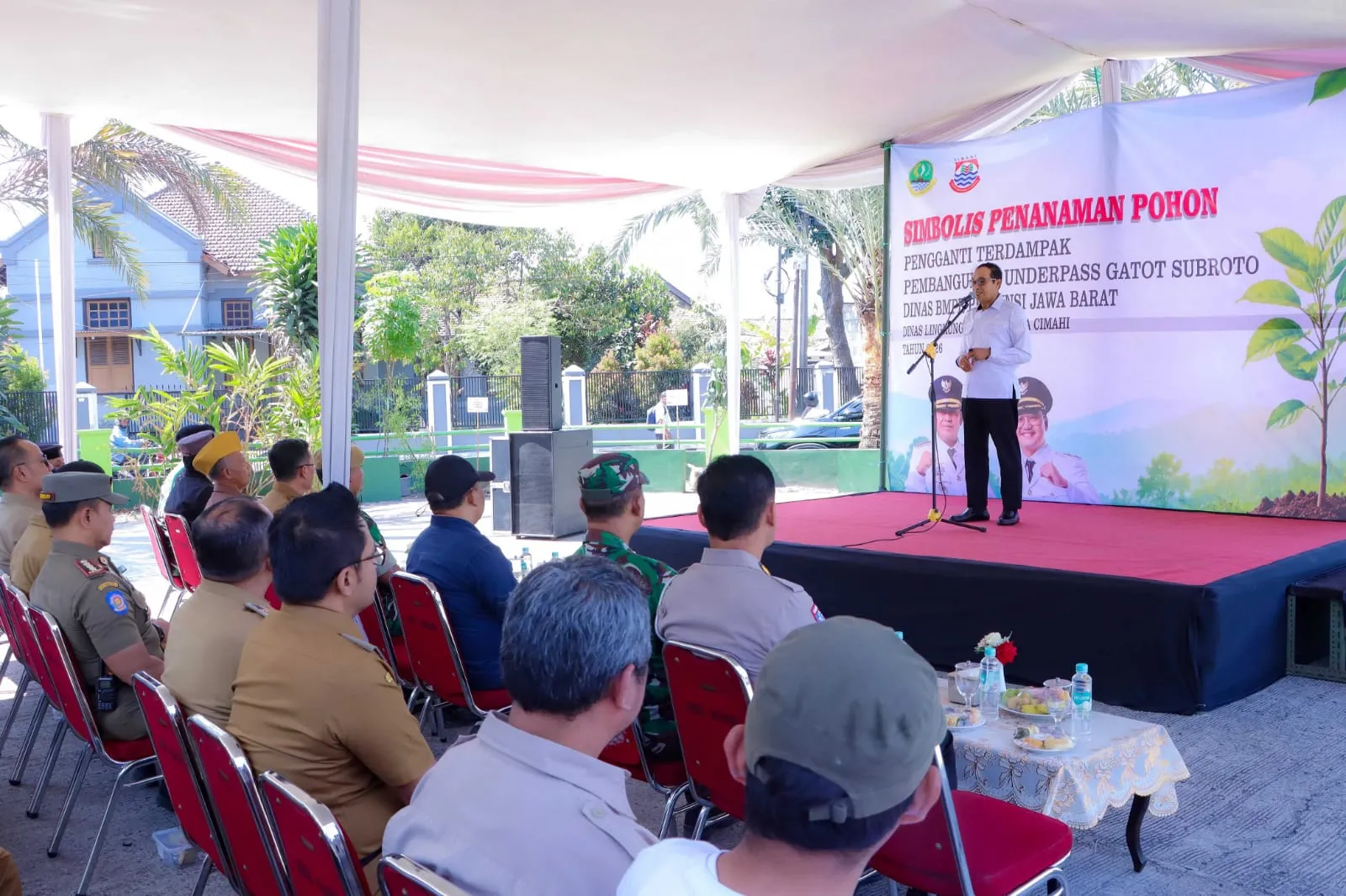 Pemkot Cimahi Tanam Mahoni hingga Pohon Buah Demi Kompensasi Underpass