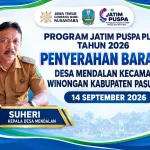50 Warga Desa Mendalan Terima Bantuan Program Jatim Puspa Plus 2026 dari Pemprov Jawa Timur