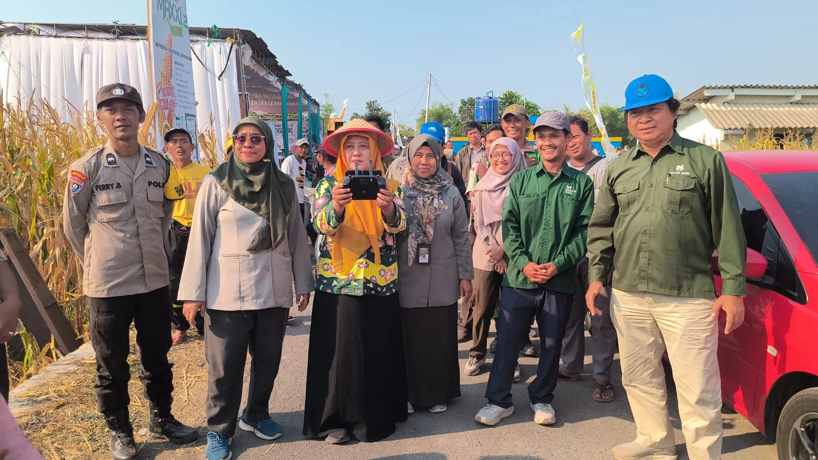 Panen Jagung Bantuan Pemerintah di Sambisirah Kenalkan Modernisasi Pertanian
