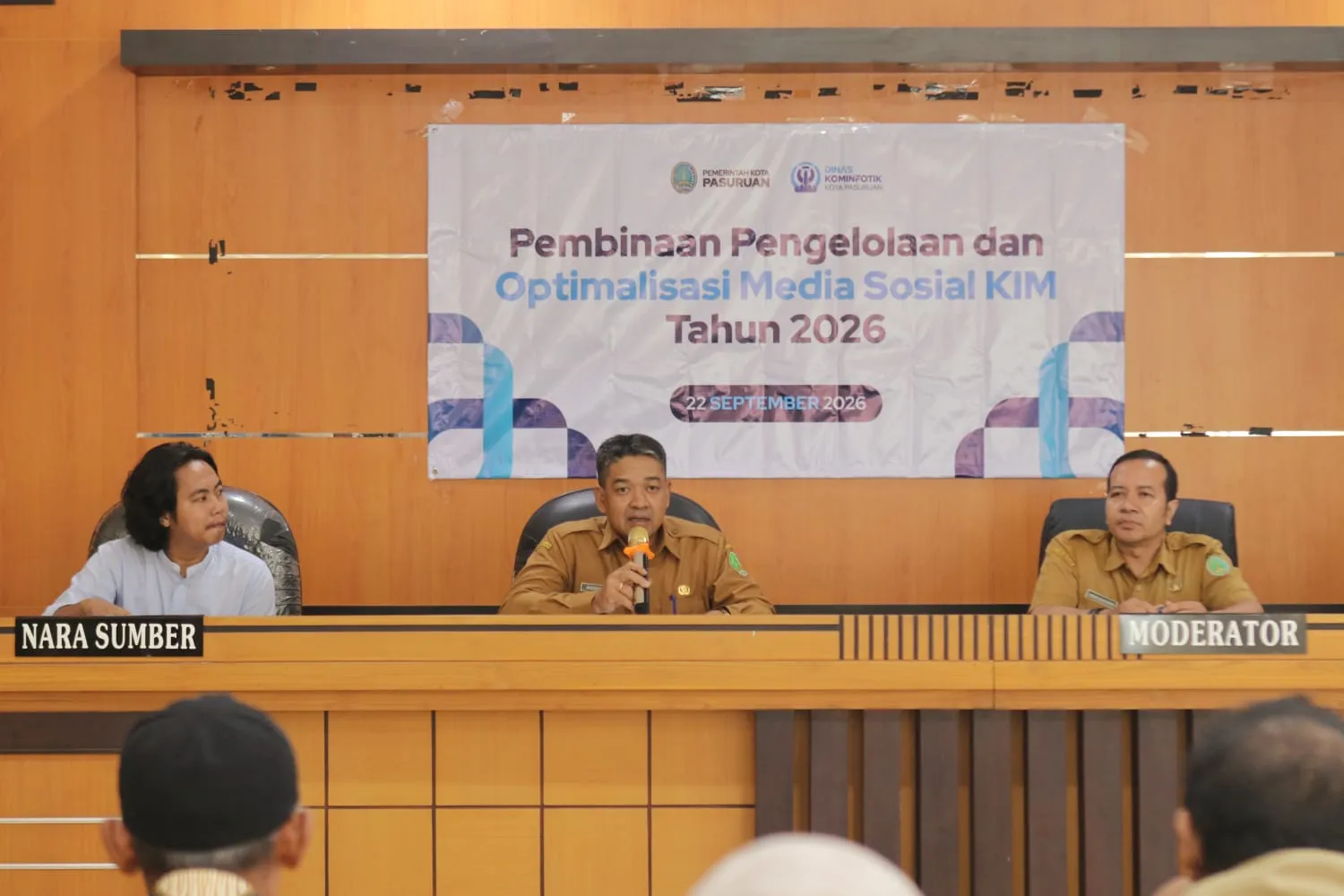 Kominfo Kota Pasuruan Menggelar Pembinaan Pengelolaan dan Optimalisasi Media Sosial 2026