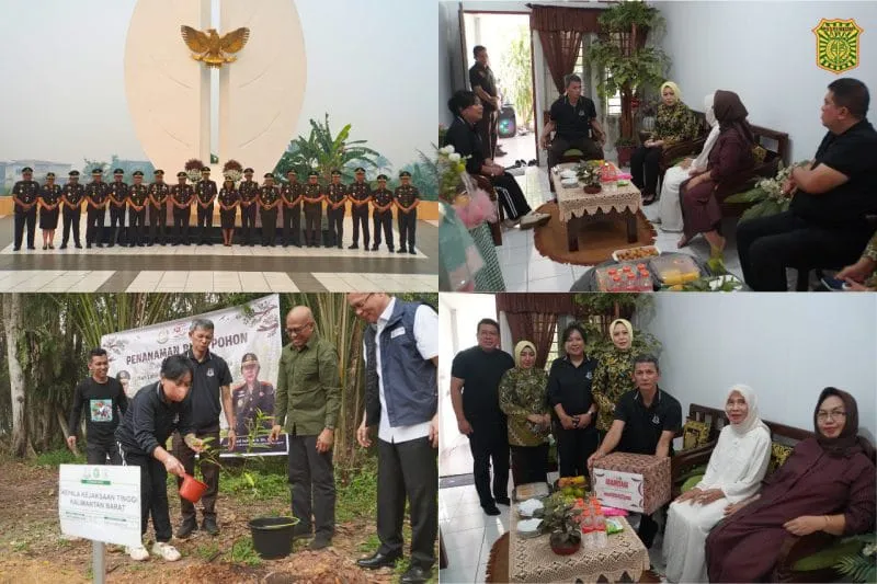 Kajati Kalbar Pimpin Ziarah Ke Taman Makam Pahlawan, dan Tanam 500 Pohon Bakti Sosial