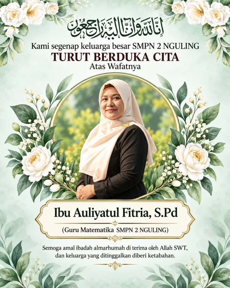 Kabar Duka Menyelimuti Keluarga Besar SMPN 2 Nguling Dalam Laka Tunggal