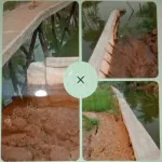 elum Satu Tahun Selesai Dikerjakan, Pekerjaan Turap Diparit Leban Punggur  Roboh