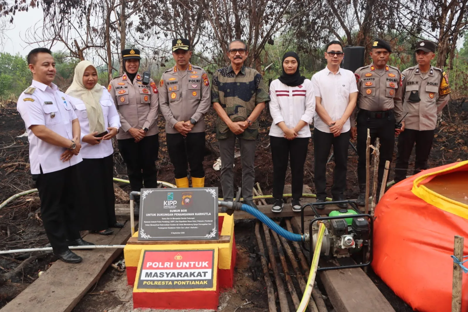 Polresta Pontianak Resmikan Sumur Bor, Perkuat Penanganan Karhutla
