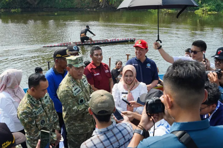Komandan Kodaeral V Dorong Sungai Ngotok Kota Mojokerto Jadi Pusat Latihan Dayung Jatim hingga PON