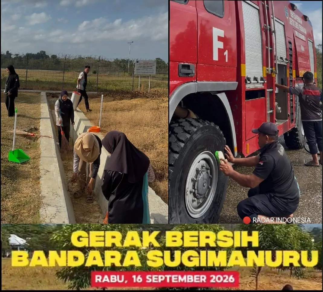Semarak Hari Perhubungan Nasional 2026, UPBU Sugimanuru Gelar Aksi “Gerak Bersih”