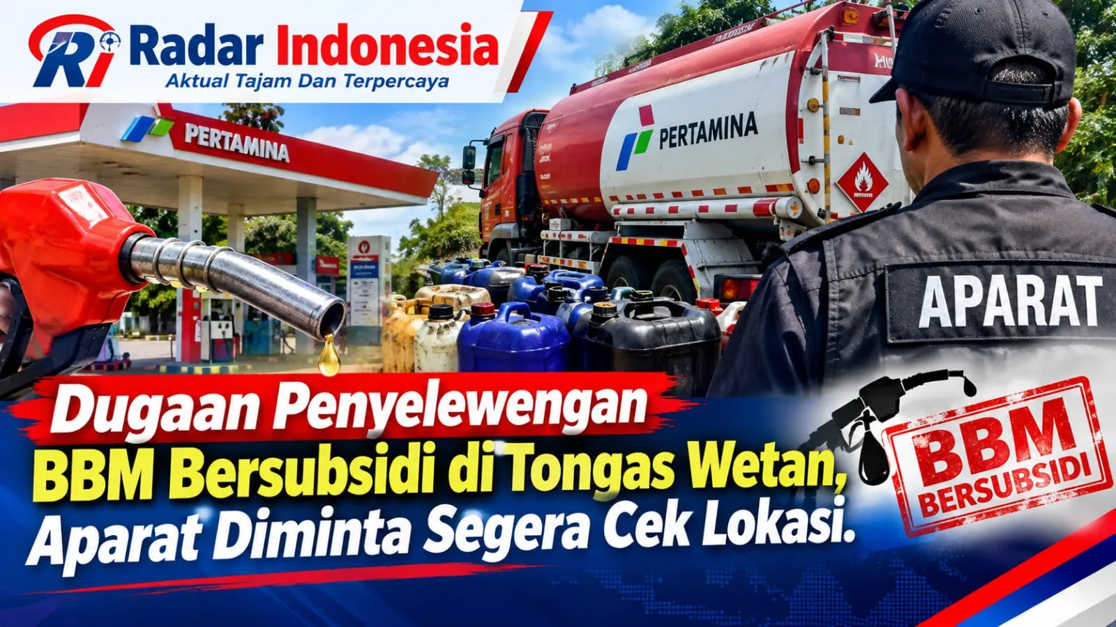 Permainan BBM Bersubsidi di Tongas Wetan, Warga Minta Penegak Hukum Turun Tangan