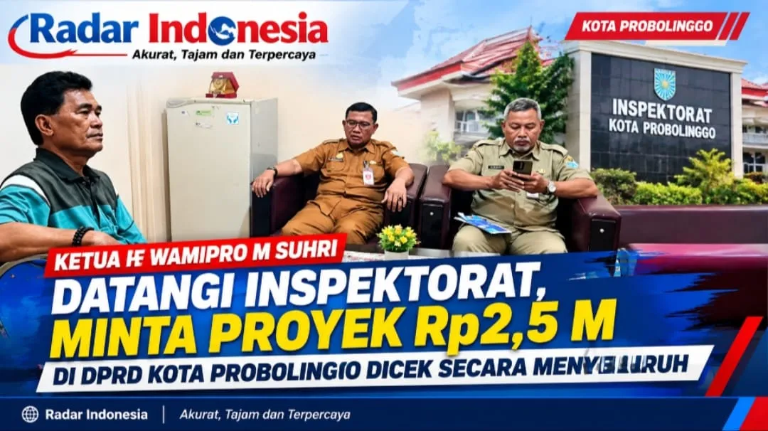 F Wamipro Datangi Inspektorat, Minta Proyek Gedung DPRD Kota Probolinggo Dicek Menyeluruh