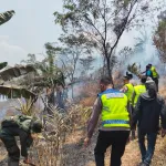 Pasca Kebakaran Hutan di Kandangserang, Polisi dan Petugas Gabungan Sisir Titik Rawan Api