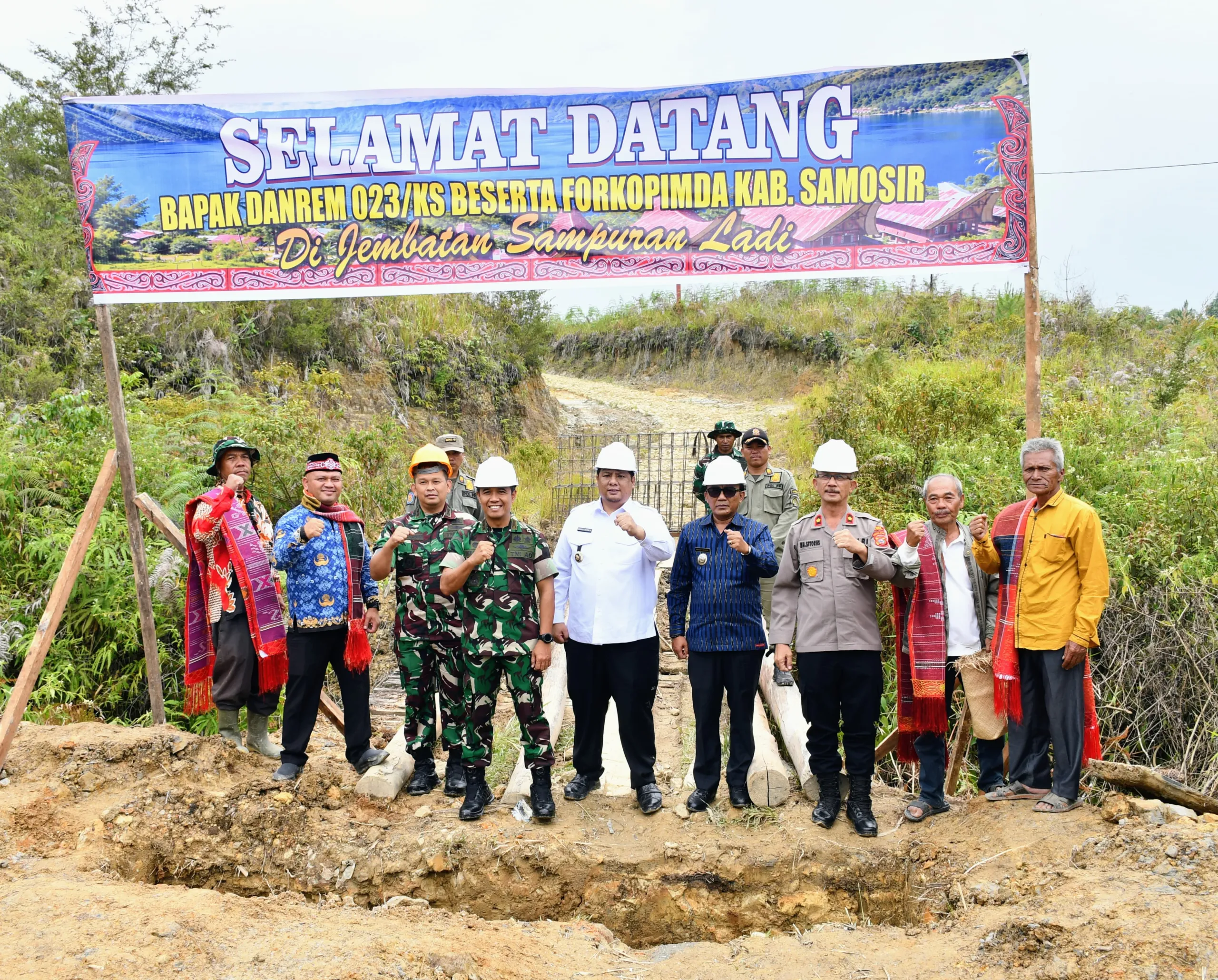 Pemkab Samosir Bersama TNI Dan Kementerian Pertanian Bangun Irigasi Sepanjang 15 Km Untuk 680 Hektare di Samosir
