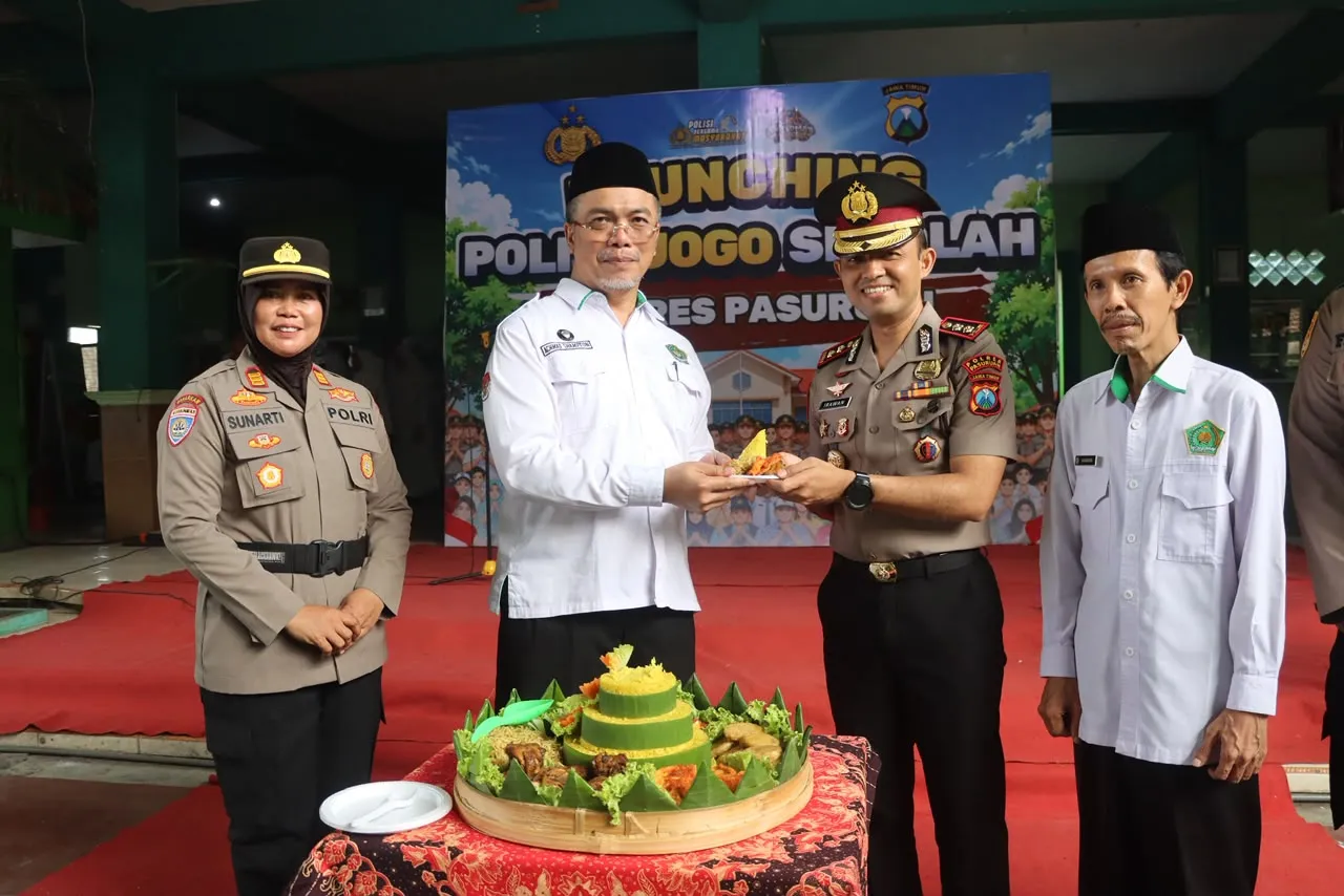 Polri Peduli Pendidikan, Kapolres Pasuruan Launching Polisi Jogo Sekolah di MAN 1 Pasuruan