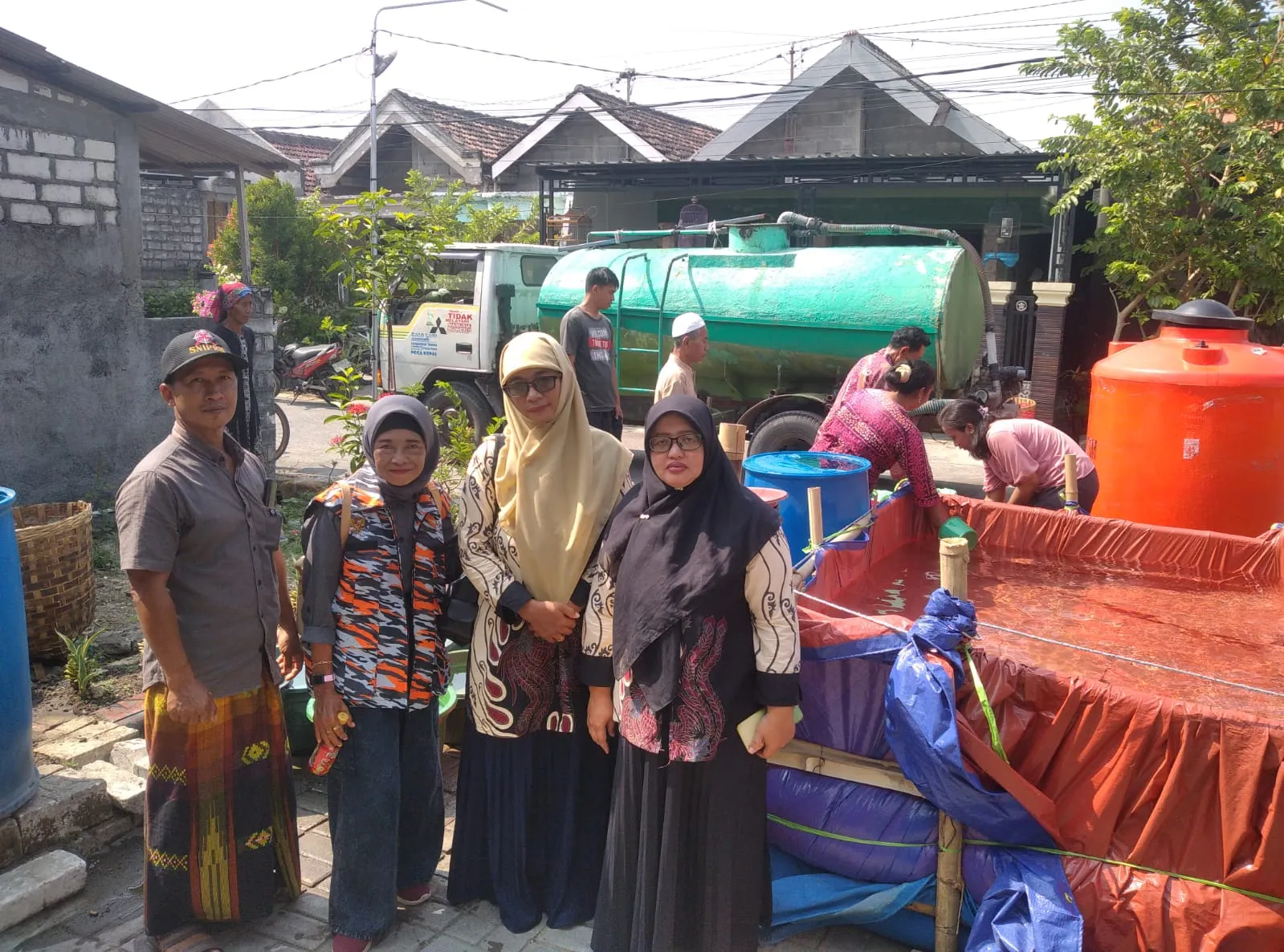 Kades Panjunan Dukung Pendalaman Embung, GMBI Gresik Siap Fasilitasi Program Ketahanan Air
