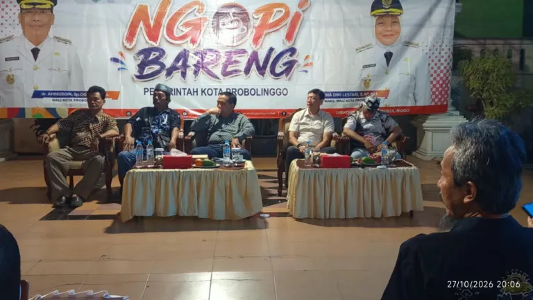 Diskominfo Kota Probolinggo Gelar Ngopi Bareng Awak Media, Aminuddin Paparkan Mango Carnival, WiFi Gratis hingga Penataan Kota