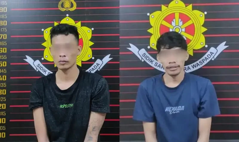 Dua Residivis di Kubu Raya Akui Curi Mesin Air dan Tabung Gas