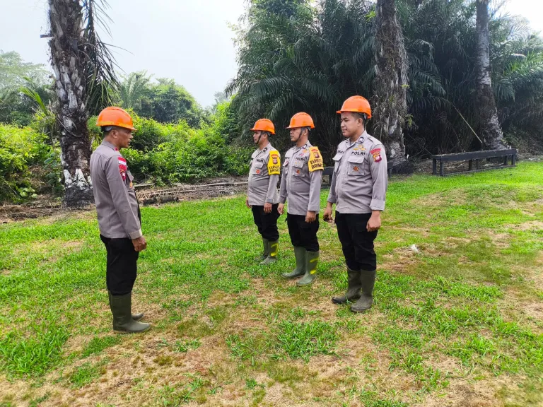 Brimob Kalbar Perketat Pengawasan Lahan Bekas Karhutla di Kubu Raya