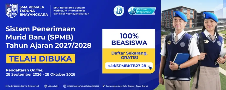 Pendaftaran SPMB SMA Kemala Taruna Bhayangkara Dibuka hingga 28 Oktober 2026