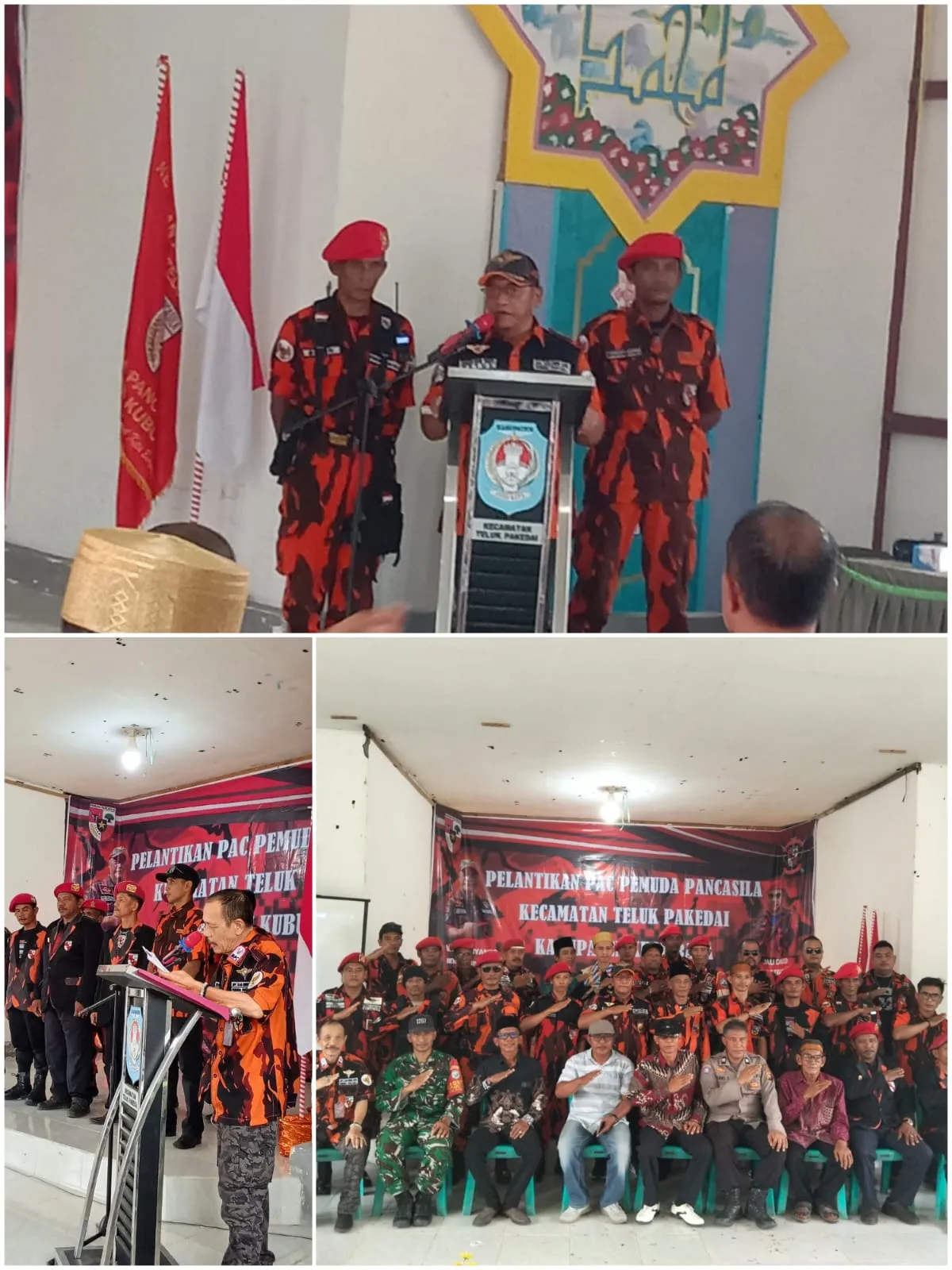 Pimpinan Anak Cabang ( PAC) Pemuda Pancasila Kecamatan Teluk Pakedai Resmi Dikukuhkan