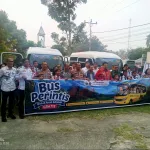 Bupati Samosir Launching 6 Bus Perintis Gratis Untuk Pelajar Dari Dinas Perhubungan Pemprovsu