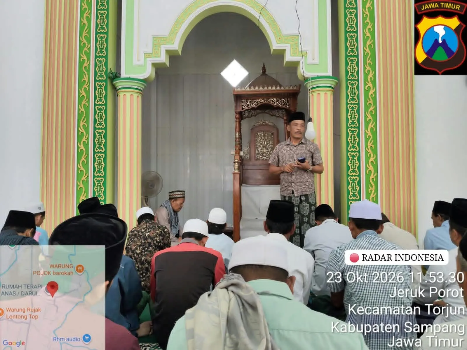 Imbau Warga dari Mimbar Masjid, Kapolsek Torjun Ajak Bentengi Generasi Muda dari Narkoba dan Judol