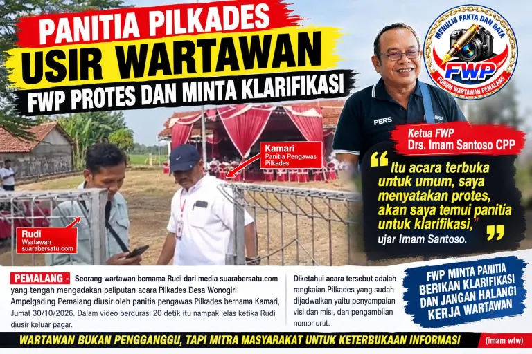 Panitia Pilkades Desa Wonogiri Diduga Usir Wartawan, FWP Protes dan Minta Klarifikasi