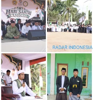 Do’a Bersama Bagi Terdampak Karhutla Diahir Peringatan Hari Santri Tingkat Kec. Parung Ponteng